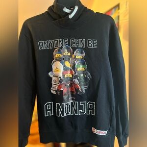H&M Kid's Black LEGO Ninja Graphic Hoodie.